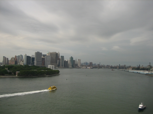 NYC harbour from QM2