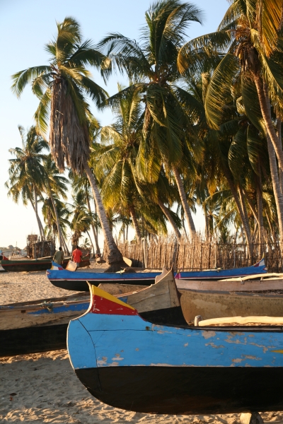 Pirogue on the beach