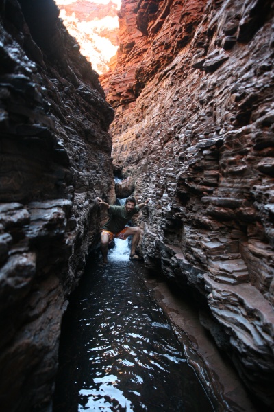 Spider walk, Hancock gorge