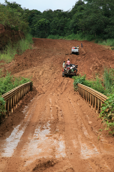 Road to Sen Monorom in the rainy season